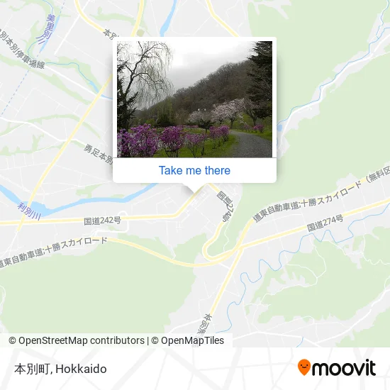 本別町 map