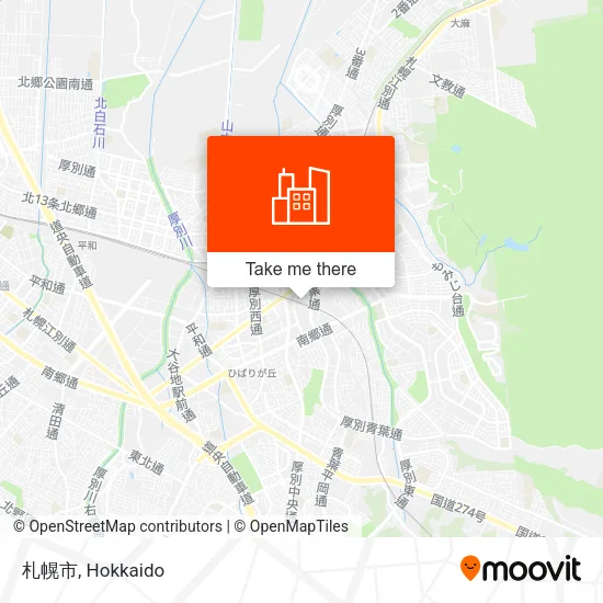 札幌市 map