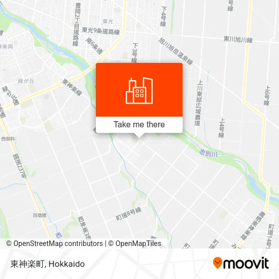 東神楽町 map
