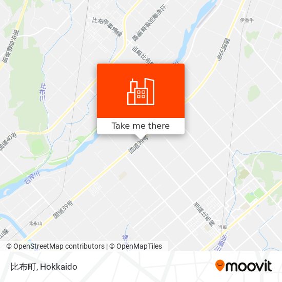 比布町 map