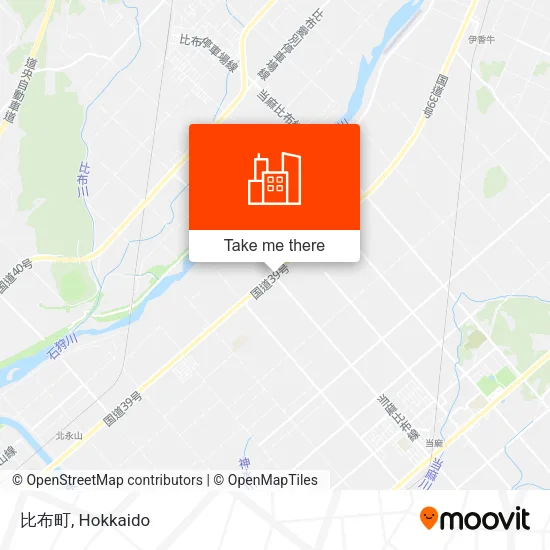 比布町 map