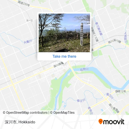 深川市 map