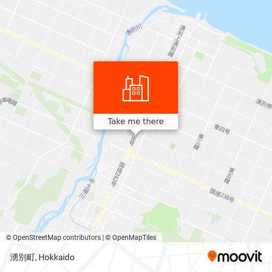 湧別町 map