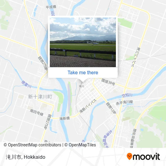 滝川市 map