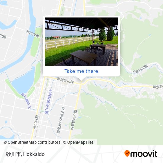 砂川市 map
