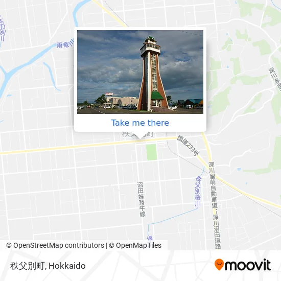秩父別町 map