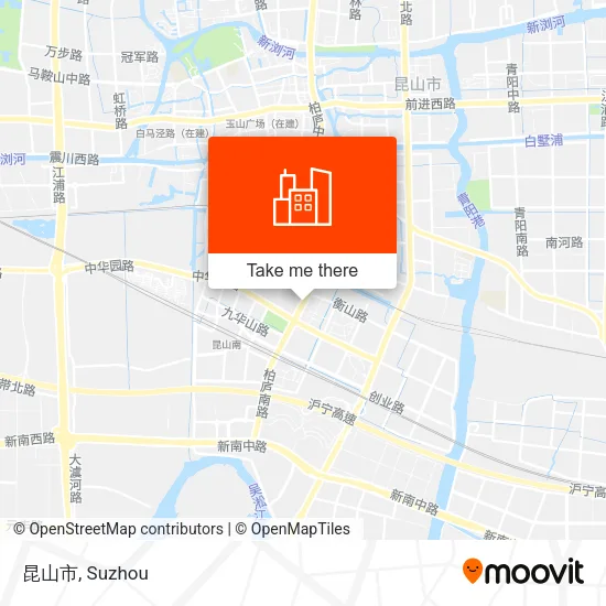昆山市 map
