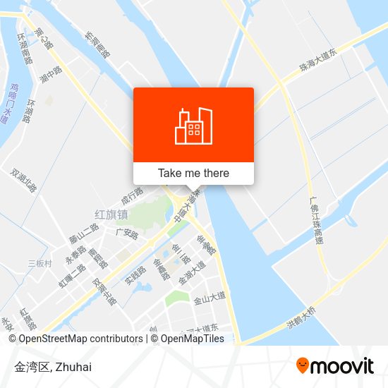 金湾区 map