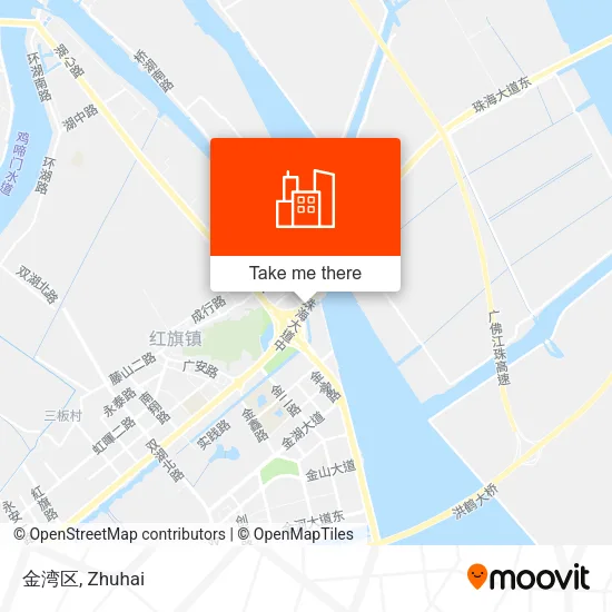 金湾区 map