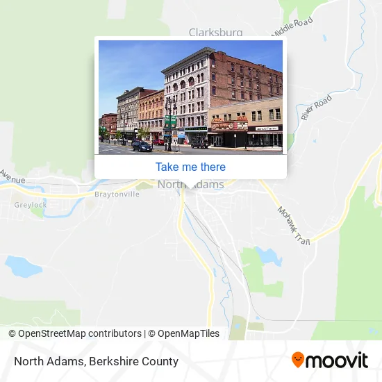North Adams map