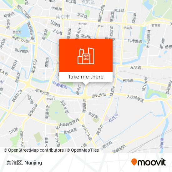 秦淮区 map