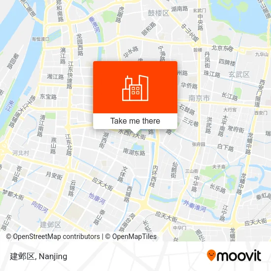建邺区 map
