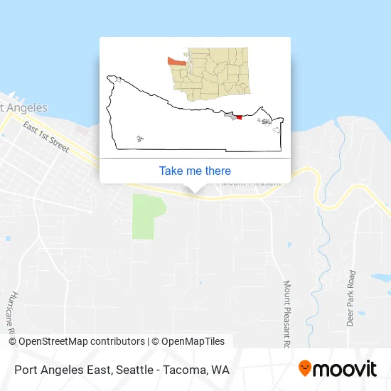 Port Angeles East map