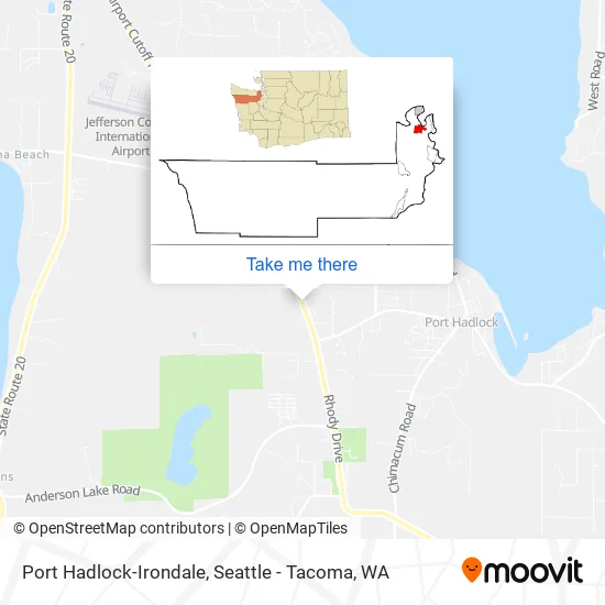 Port Hadlock-Irondale map