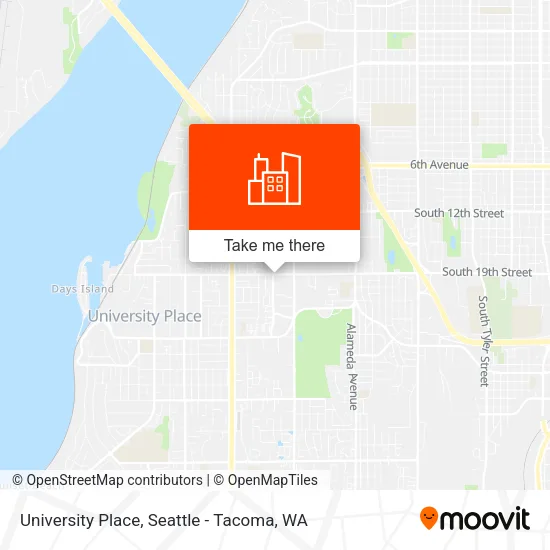 University Place map