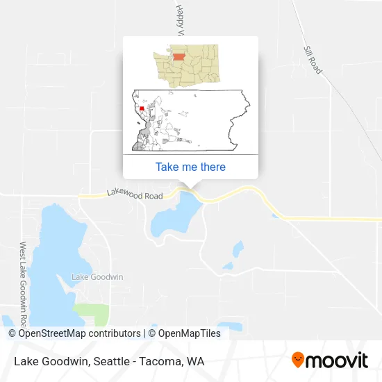 Lake Goodwin map