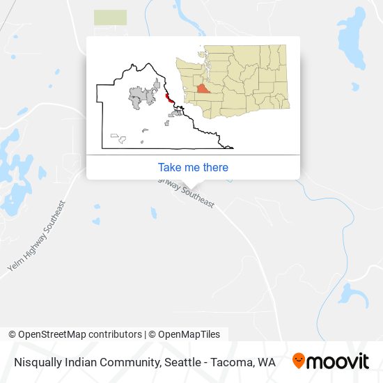 Nisqually Indian Community map