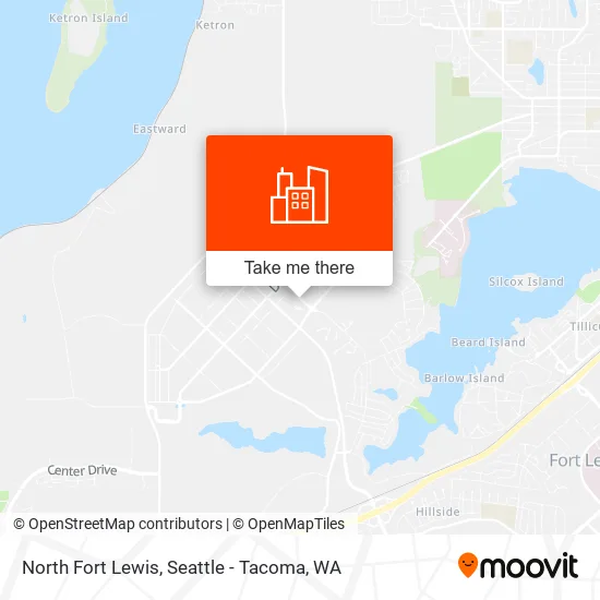 North Fort Lewis map