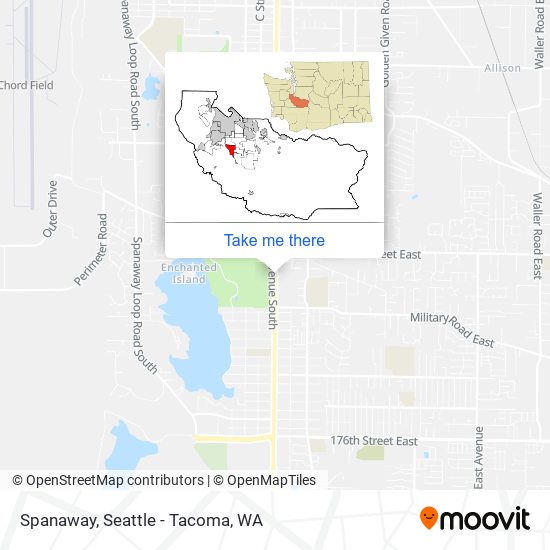 Spanaway map