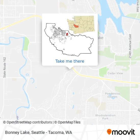 Bonney Lake map