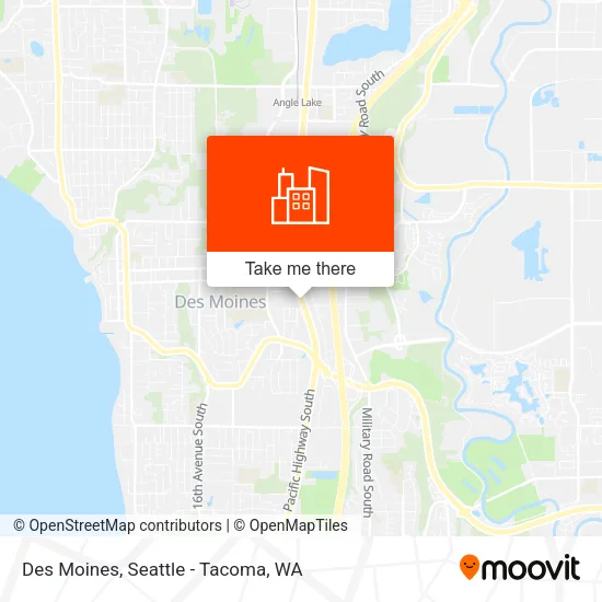 Des Moines map