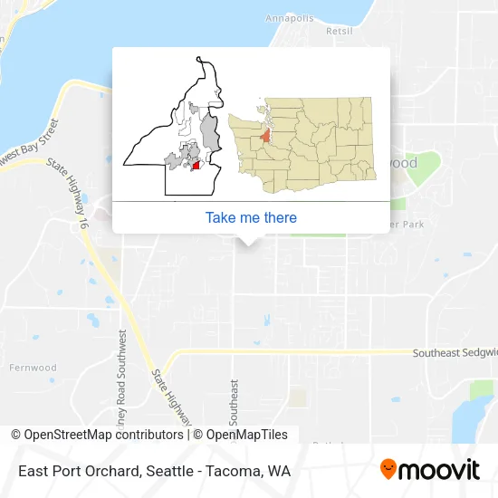East Port Orchard map