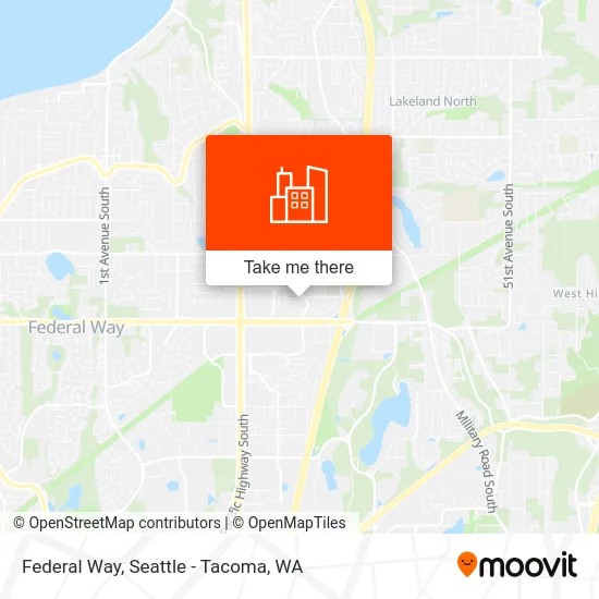 Federal Way map