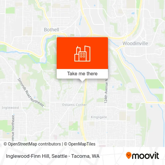 Inglewood-Finn Hill map