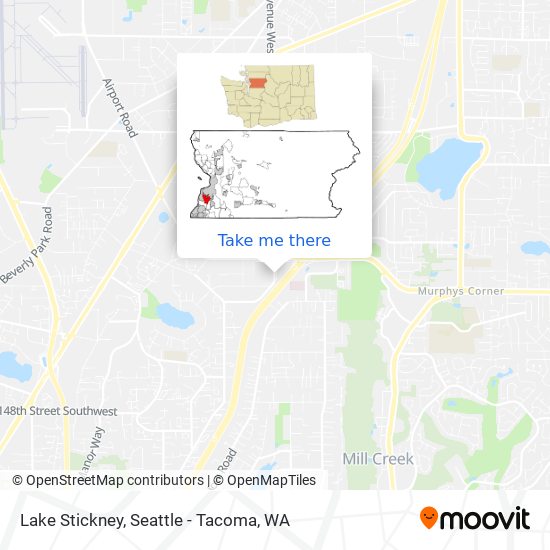 Lake Stickney map