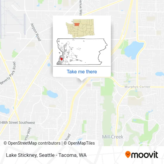 Lake Stickney map
