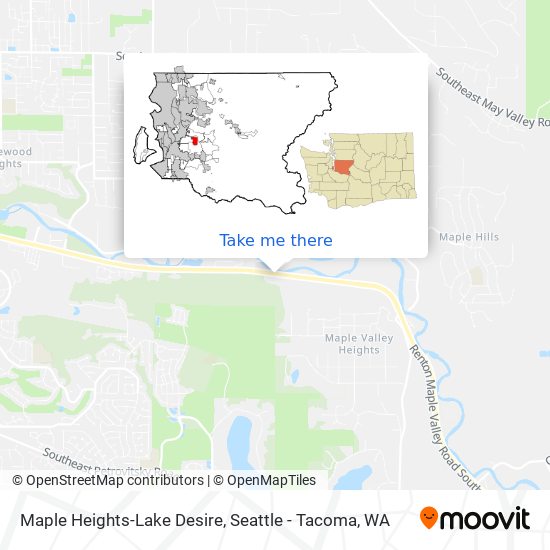 Maple Heights-Lake Desire map