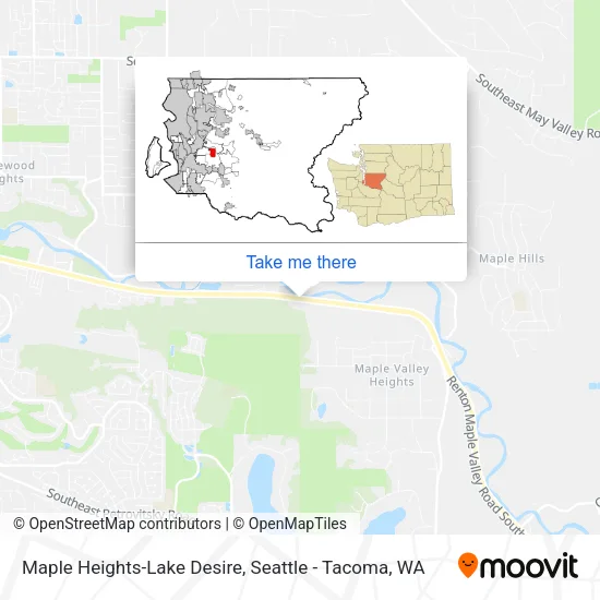 Maple Heights-Lake Desire map