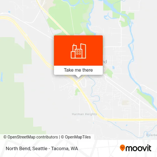 North Bend map