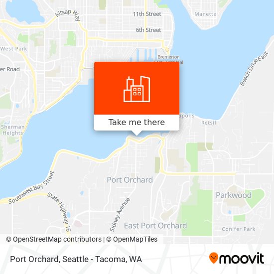 Mapa de Port Orchard