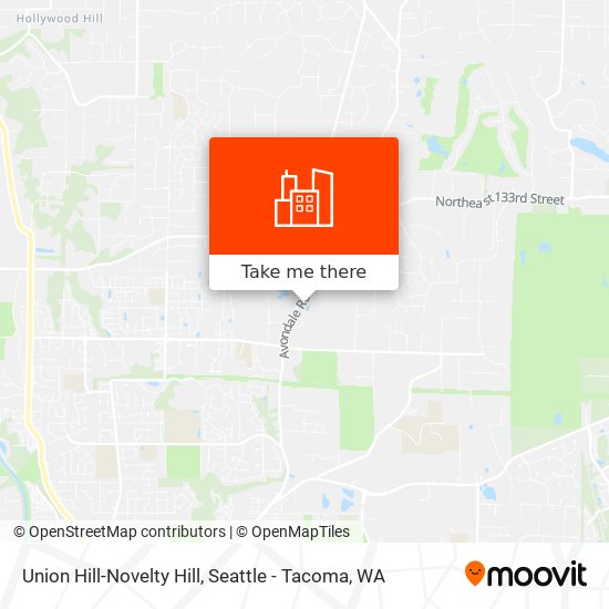 Union Hill-Novelty Hill map