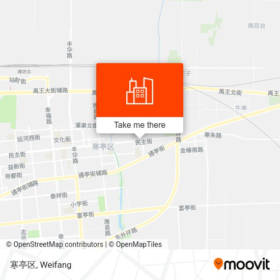 寒亭区 map