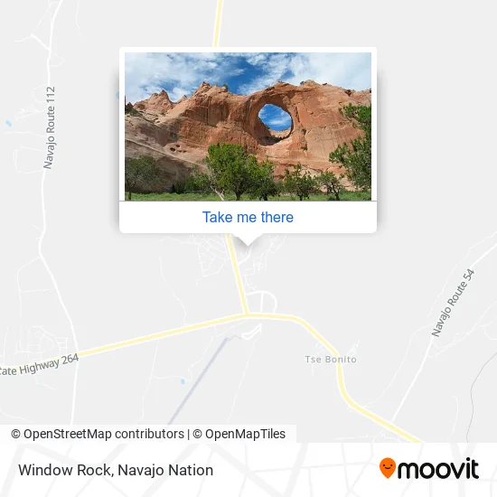Window Rock map