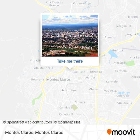 Montes Claros map
