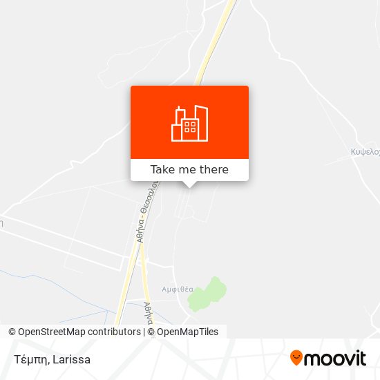 Τέμπη map