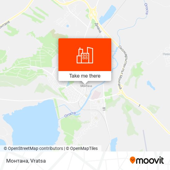 Монтана map