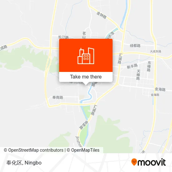 奉化区 map