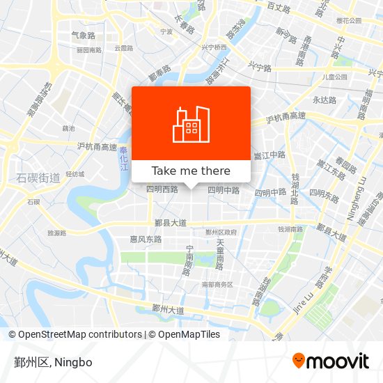 鄞州区 map