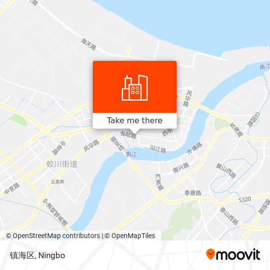镇海区 map