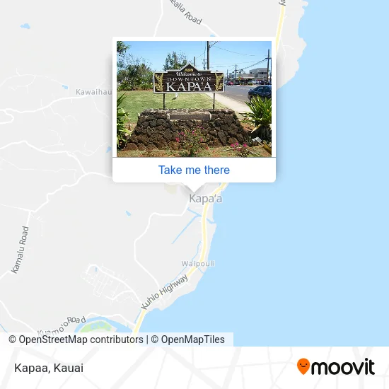 Kapaa map
