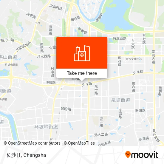 长沙县 map