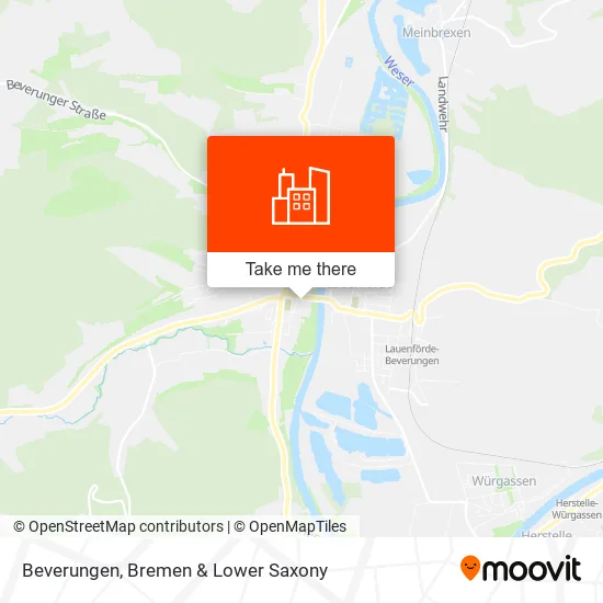 Карта Beverungen