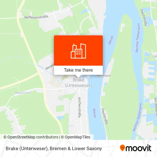 Карта Brake (Unterweser)