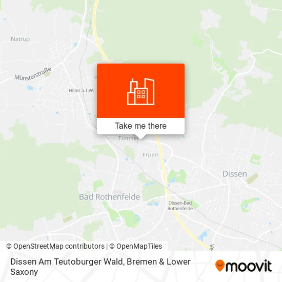 Карта Dissen Am Teutoburger Wald