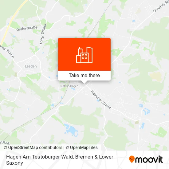 Карта Hagen Am Teutoburger Wald