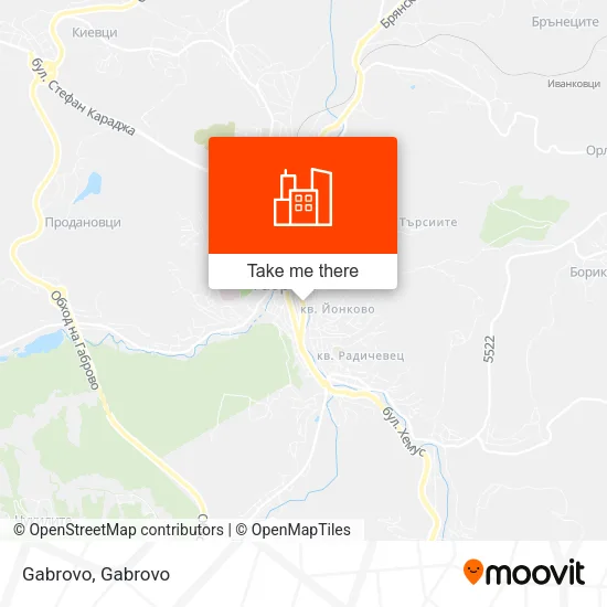 Карта Gabrovo